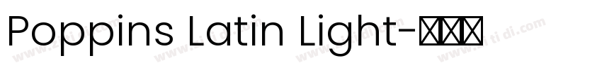 Poppins Latin Light字体转换